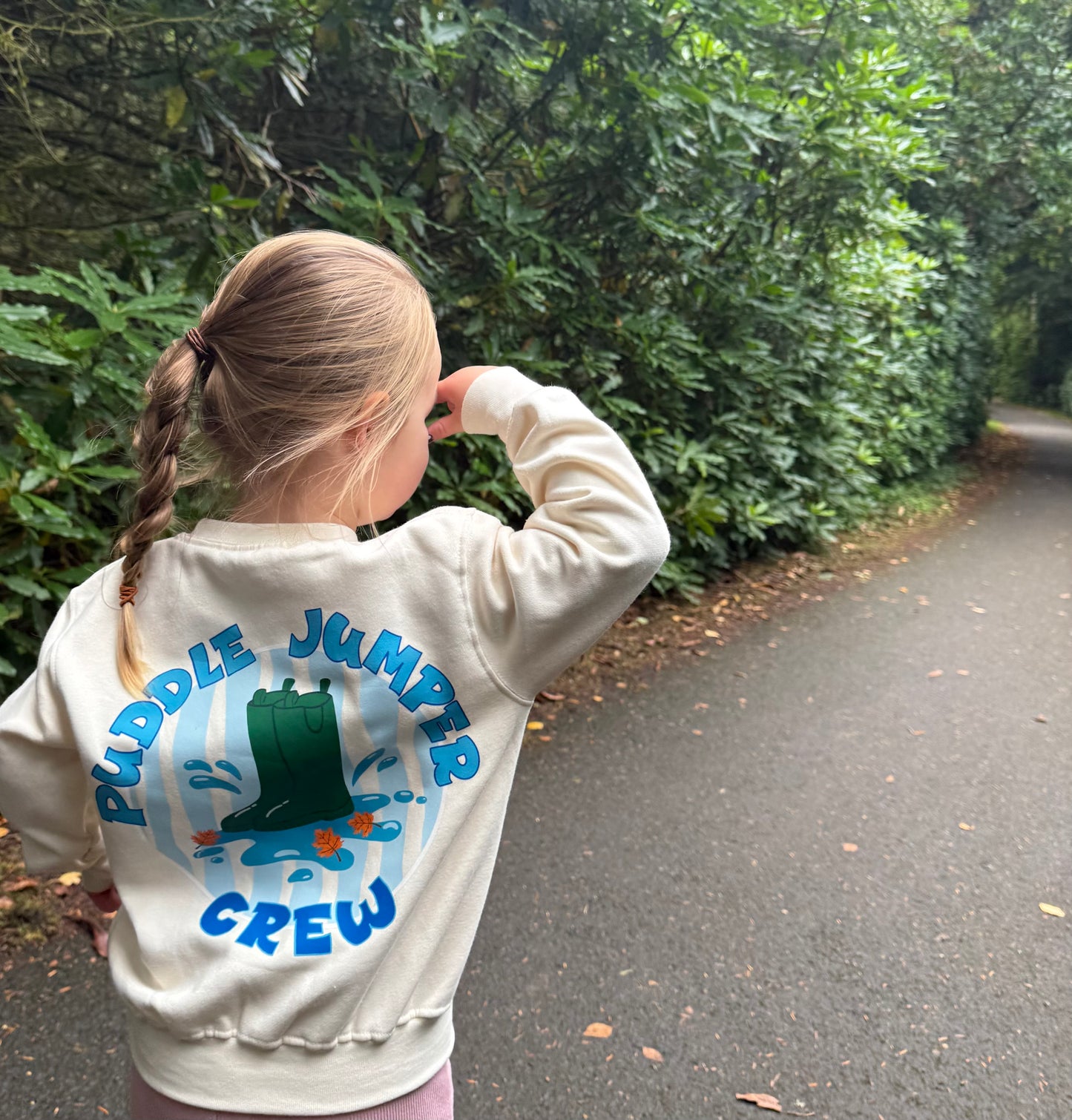 ‘Puddle jumper crew’ sweatshirt
