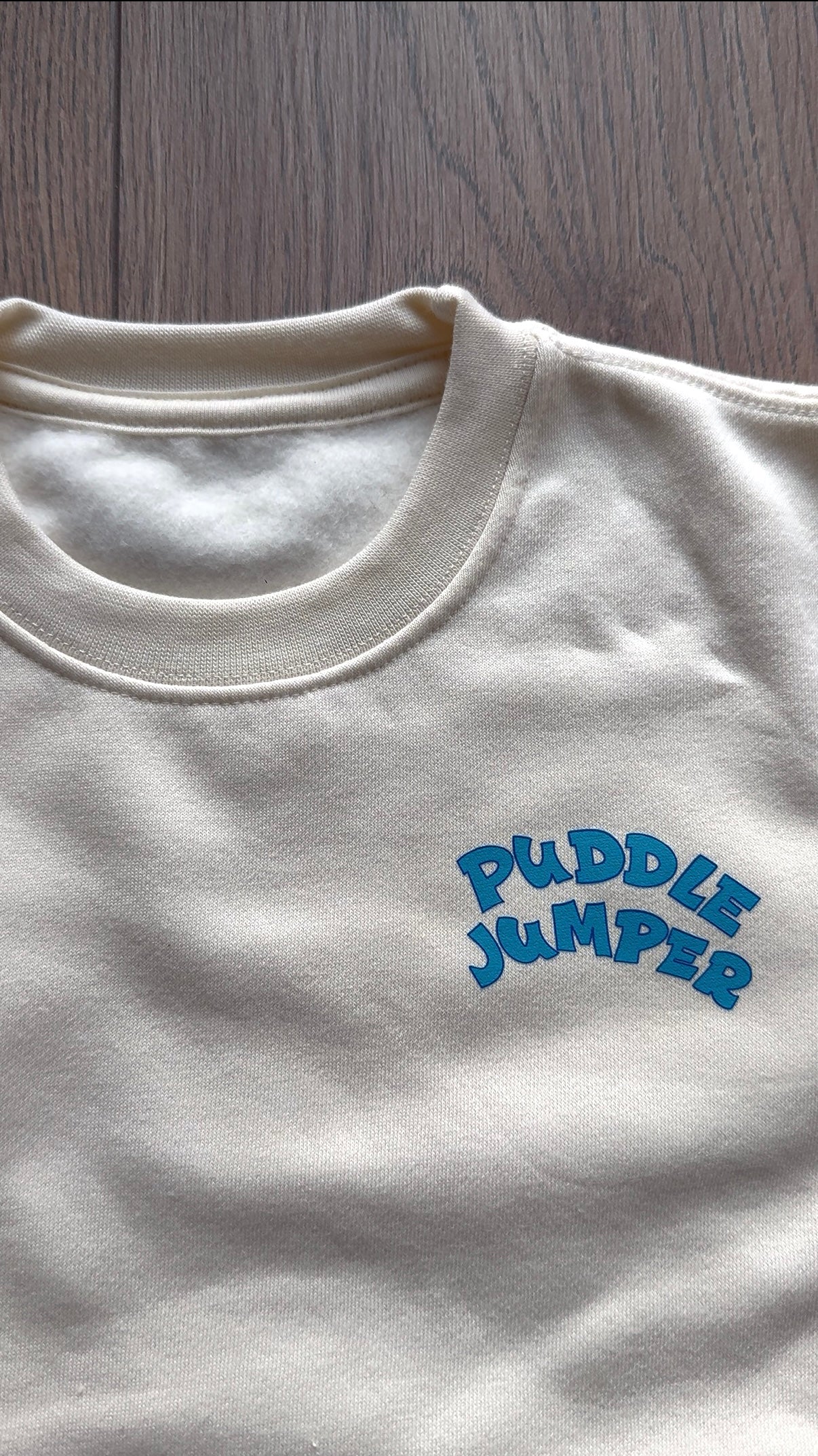 ‘Puddle jumper crew’ sweatshirt