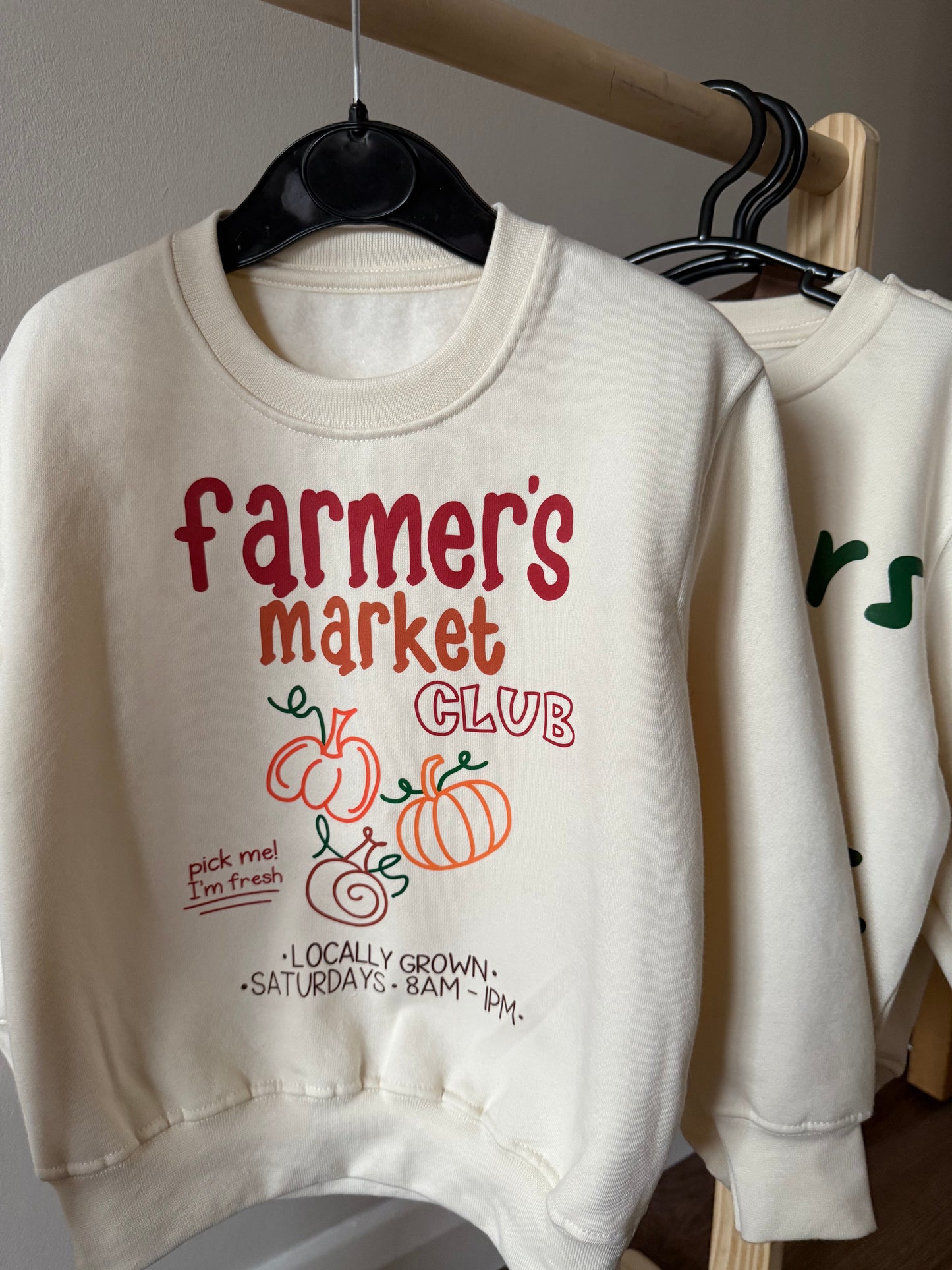 ‘Farmer’s market club’ sweatshirt