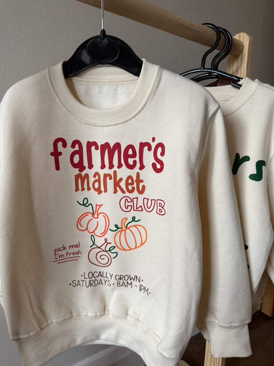 ‘Farmer’s market club’ sweatshirt