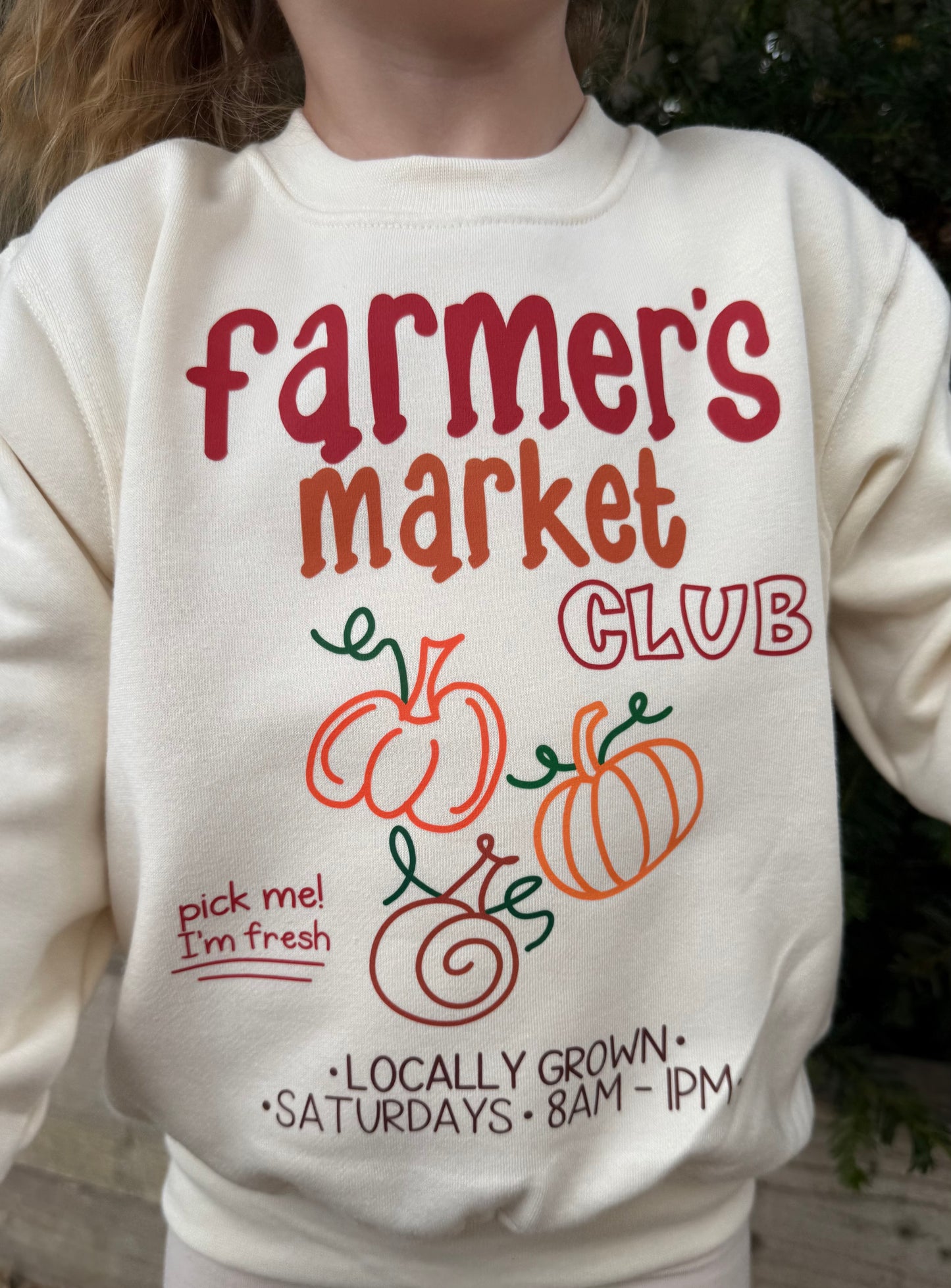 ‘Farmer’s market club’ sweatshirt